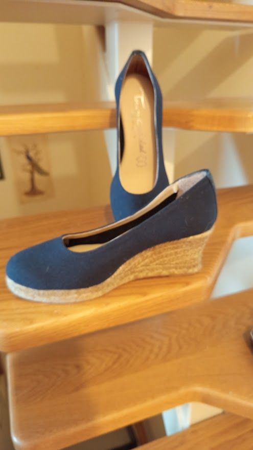 Zapatos cuña Torres Calidad - Azul