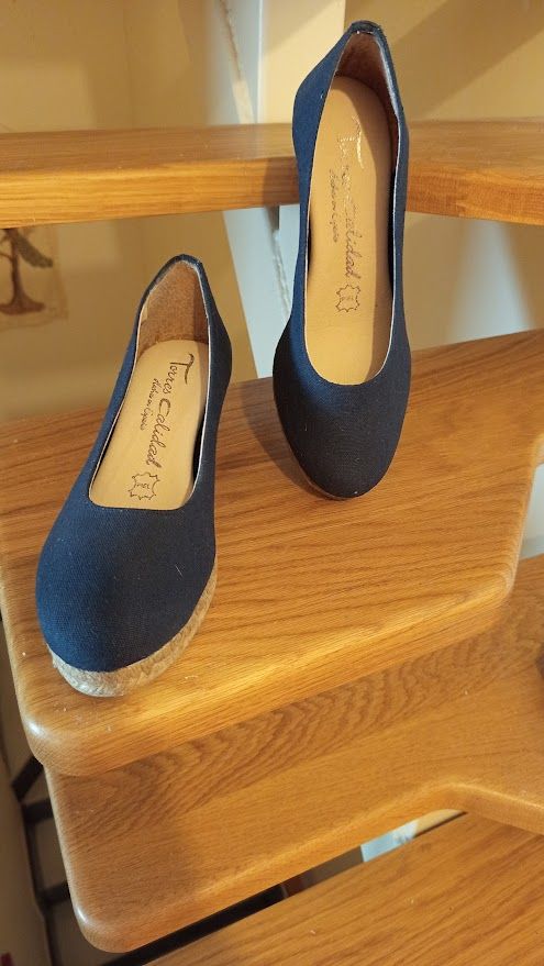 Zapatos cuña Torres Calidad - Azul