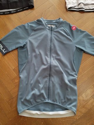 Maillot ciclismo Castelli rojo y azul talla M 
