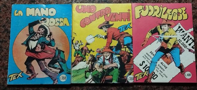 Fumetti Tex 1-11, 100, 200