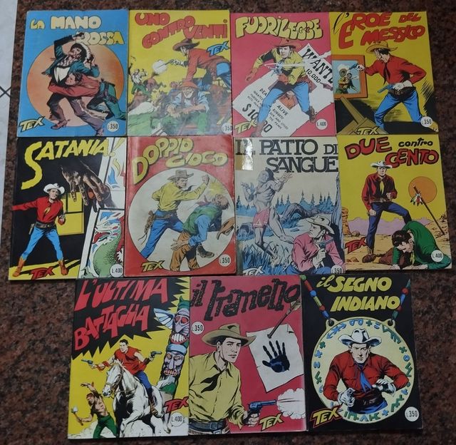 Fumetti Tex 1-11, 100, 200