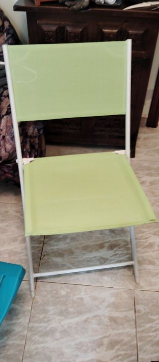 Silla plegable camping - verde