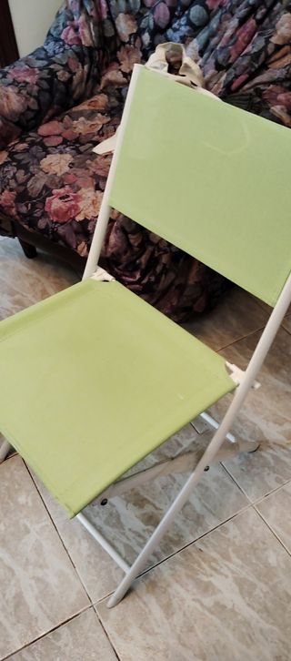 Silla plegable camping - verde