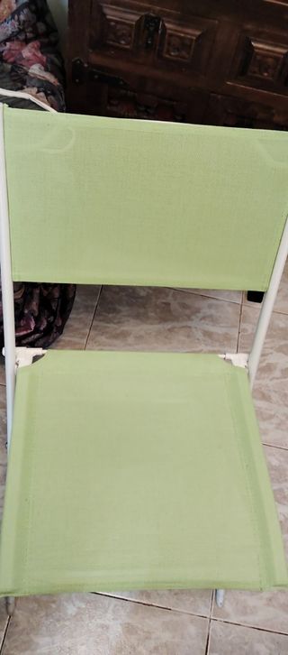 Silla plegable camping - verde