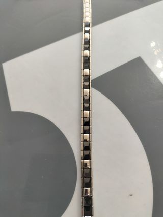 Pulsera acero negra - Hombre