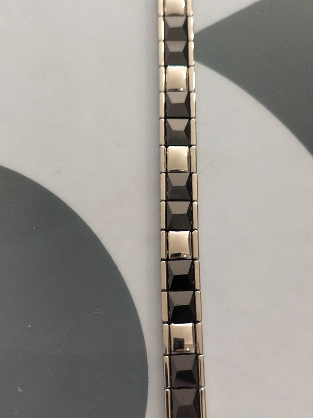 Pulsera acero negra - Hombre