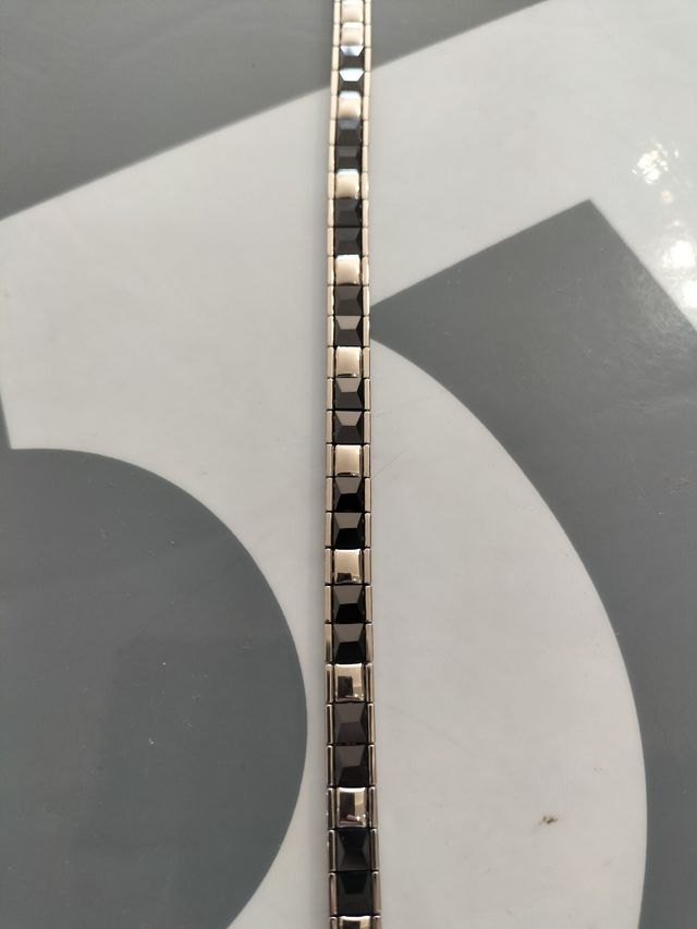 Pulsera acero negra - Hombre