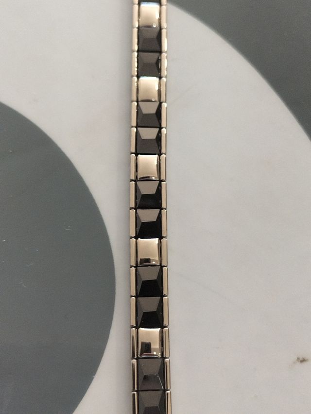 Pulsera acero negra - Hombre