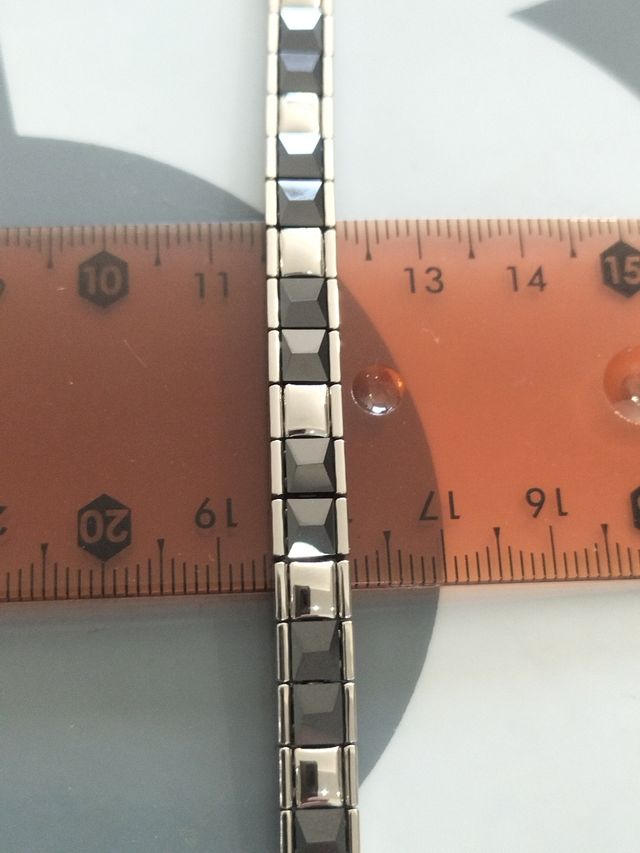 Pulsera acero negra - Hombre