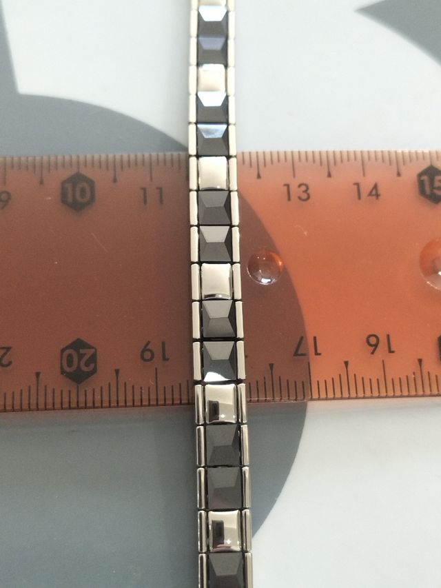 Pulsera acero negra - Hombre