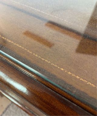Mesa Centro Chippendale - Madera y Cristal