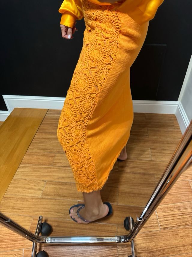 Gonna lunga arancio Beatrice B.