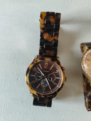 3 Relojes efecto carey 