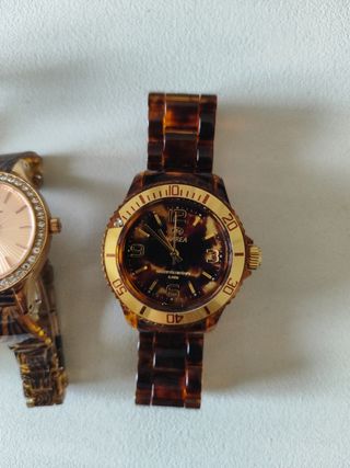 3 Relojes efecto carey 