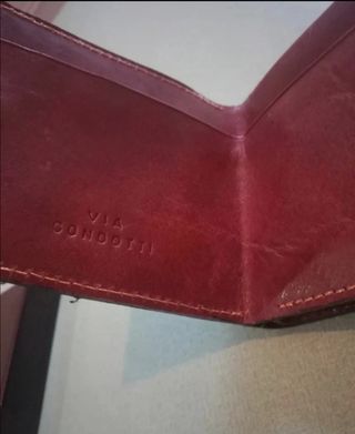 Portafoglio Emporio Pelle marrone vera made Italy 