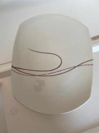 Vajilla porcelana blanca 