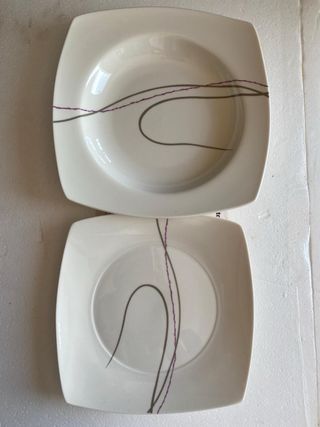 Vajilla porcelana blanca 