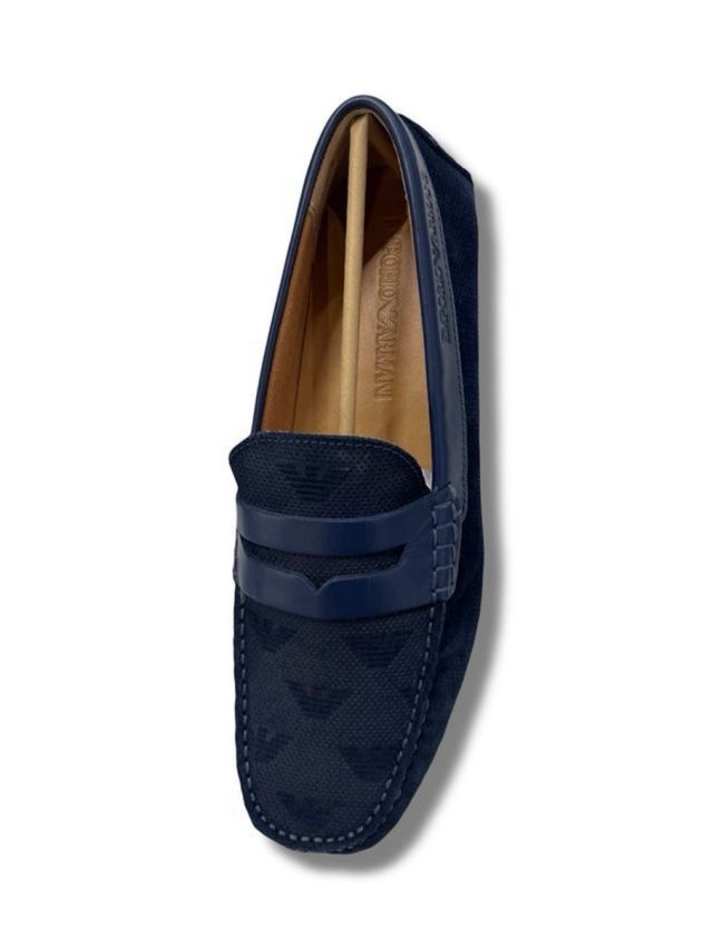 Mocasines Emporio Armani 44 - Azul Marino