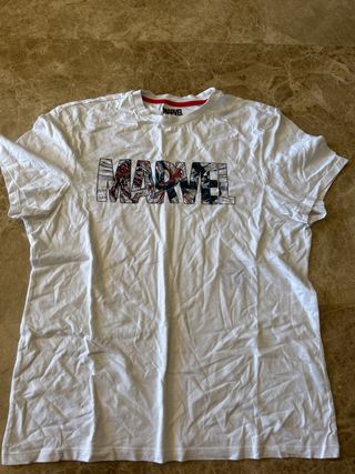 Camiseta Marvel L Blanca