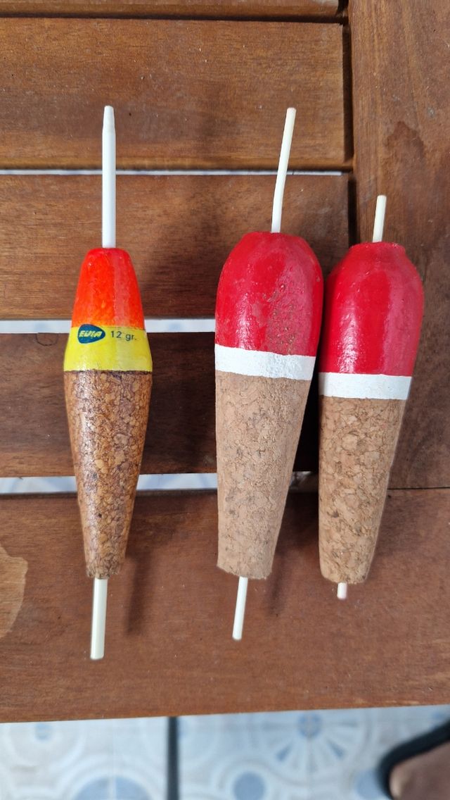 3 Flotadores Pesca Corcho - Boyas