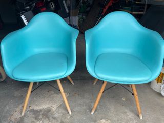4 Sillas turquesa - Diseño moderno