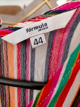 Vestido rayas multicolor talla M