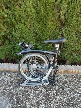 Brompton 3V Plegable Negra