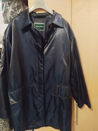 Gabardina Angel Mir azul satinada