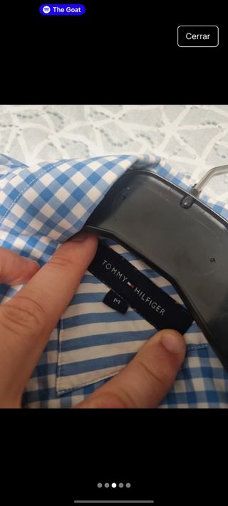 Camisa tommy Hilfiger cuadros azul