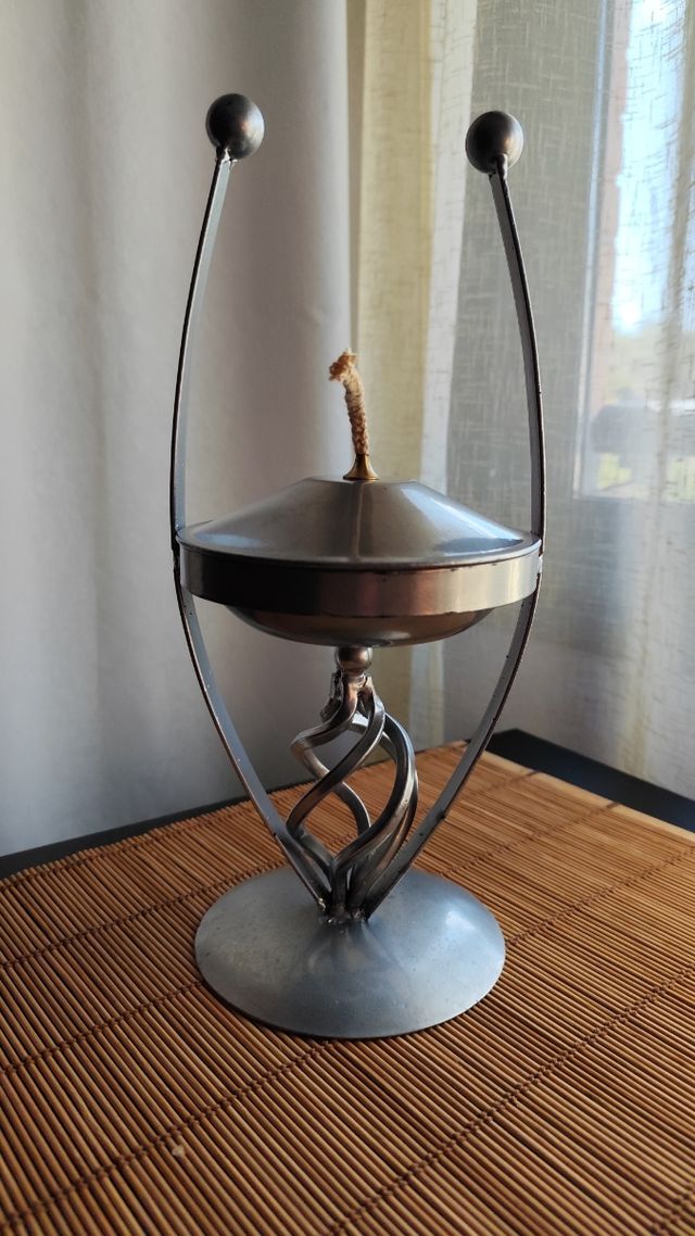 Lampara de aceite vintage