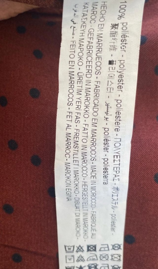 Vestido Bershka lunares marrón M