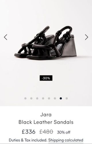 Sandalias jara Martínez color negro