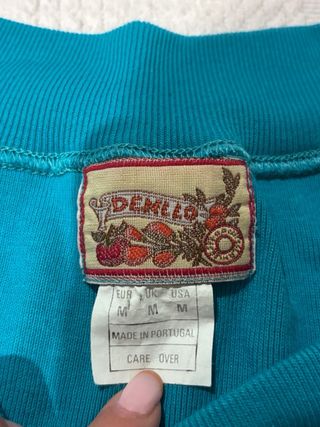 Camiseta manga larga turquesa