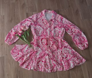 Abito floreale rosa - taglia unica
