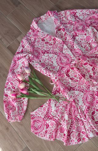 Abito floreale rosa - taglia unica