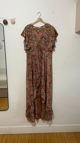 Vestido boho largo estampado