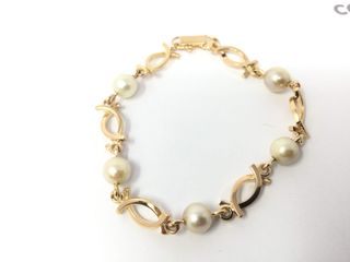 E450605-0 Pulsera Oro 18K Con Perla
