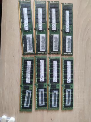 Lote RAM servidor 16gb marcas Samsung/Hynix