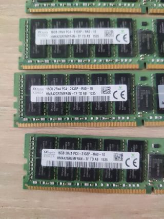 Lote RAM servidor 16gb marcas Samsung/Hynix