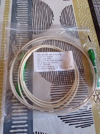 Cable Fibra Óptica SC-APC/SC-APC 1,5m