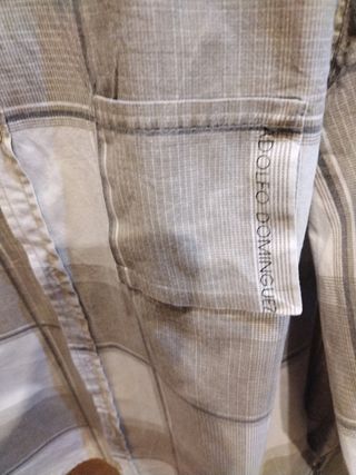 Camisa ADOLFO DOMINGUEZ cuadros beige-gris