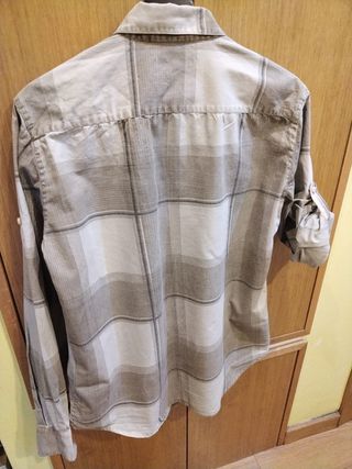 Camisa ADOLFO DOMINGUEZ cuadros beige-gris