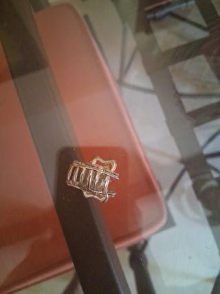 Pinza pelo pavo real brillante