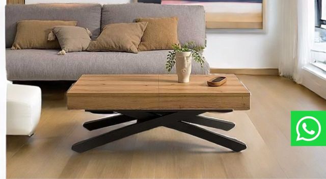 Mesa centro extensible - elevacion electrica