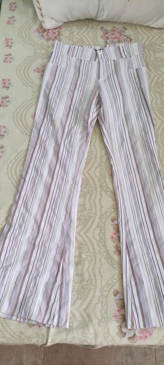 Pantalones rayas elásticos
