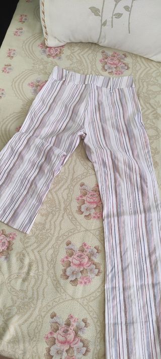 Pantalones rayas elásticos