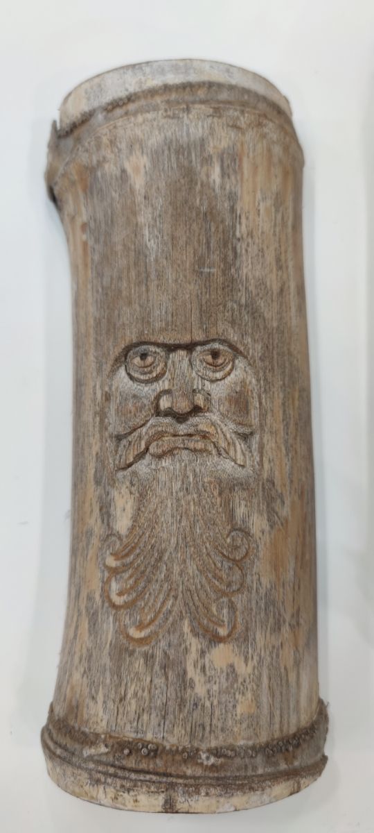 Cañas bambú grabadas - Decoración