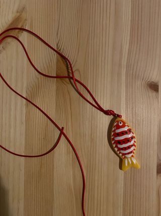 Collar pez Zara - Rojo-Amarillo