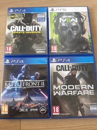 4 juegos PS4: Call of Duty & Star Wars
