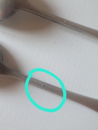Cucchiaini grandi rivestiti in argento Broggi
